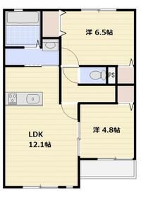 本庄市児玉町児玉のアパートの間取り