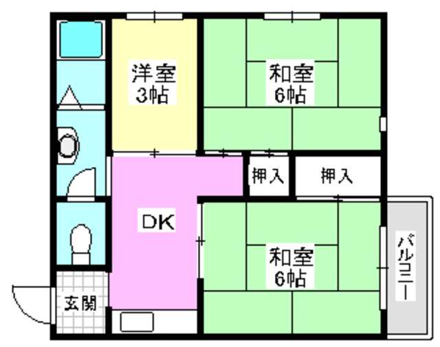 オークヴィラ1号の間取り