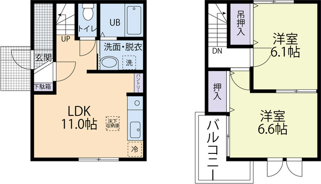 グラシア　Bの間取り