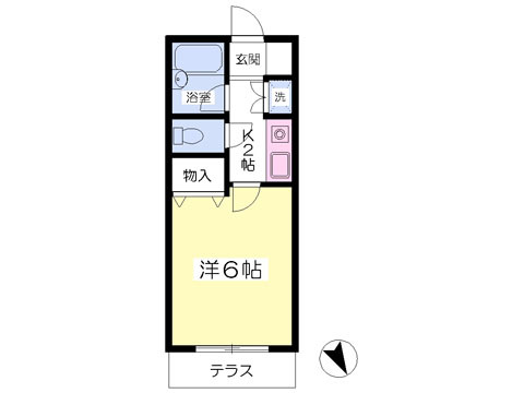 コーポ土方の間取り