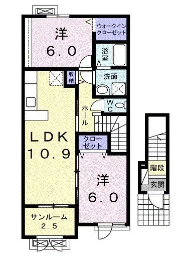 アルソーレ　IIの間取り