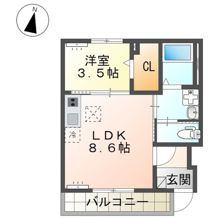 仮）つくば市榎戸新築アパートの間取り