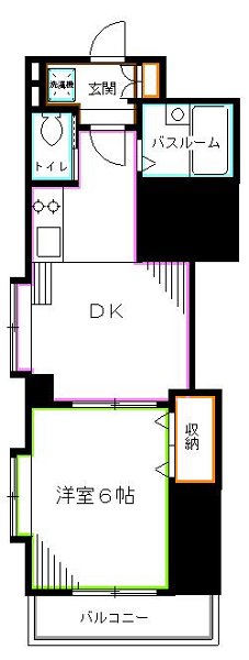 杉並区清水のマンションの間取り