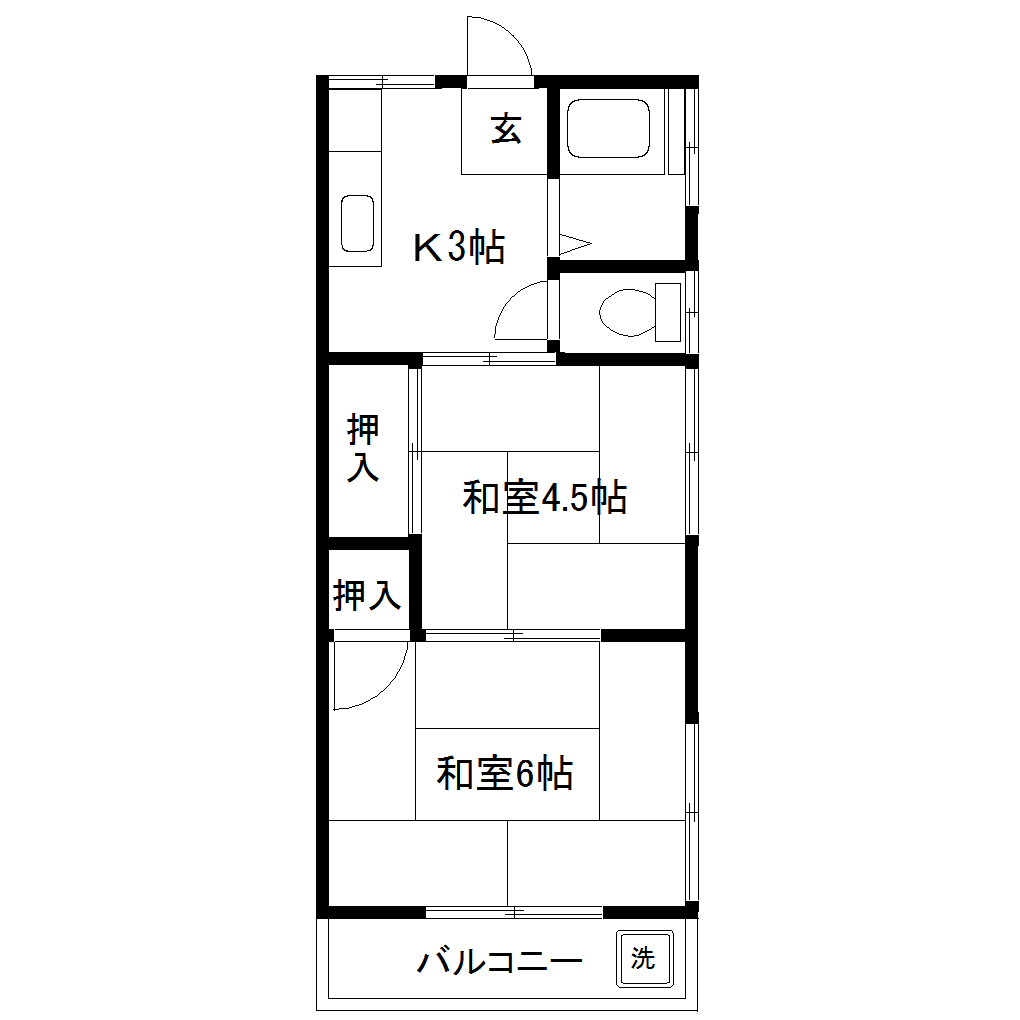 春山荘の間取り