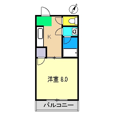 サンハイツ(奥田)の間取り