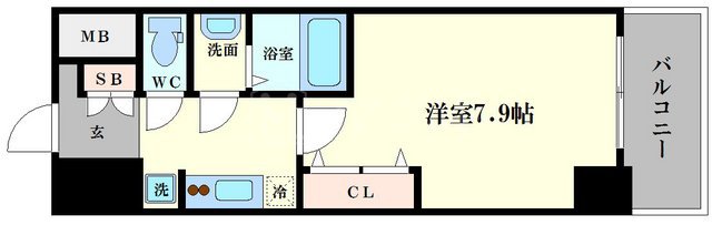 ララプレイスＯＳＡＫＡＤＯＭＥＣＩＴＹフトゥーロの間取り