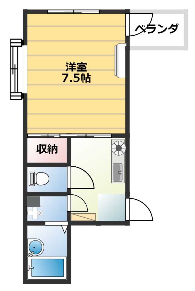 クレアトゥール松乃の間取り