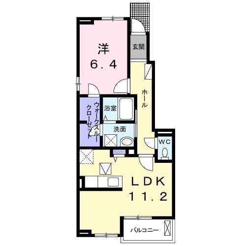 ヴァイオレット弐番館の間取り