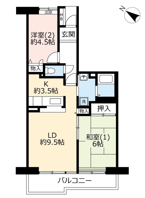 ＵＲプラザシティ新所沢けやき通りの間取り