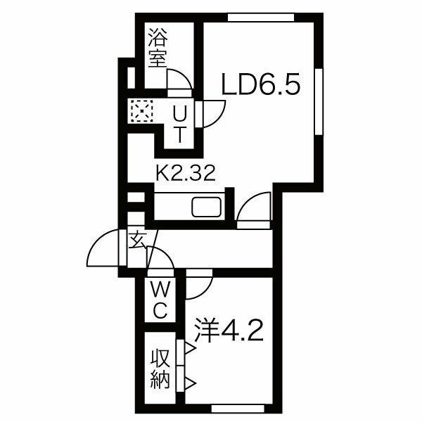 カオン山鼻(S17W10MS)の間取り