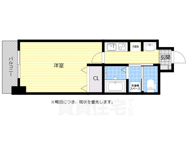 レブリアント大橋南の間取り