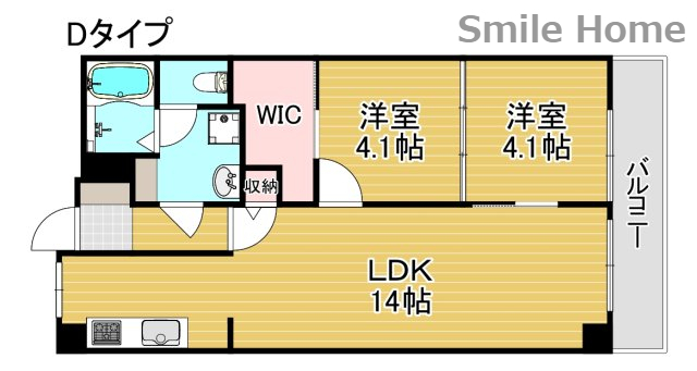 メゾンAメッツの間取り