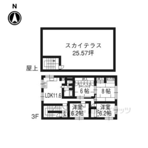 ペンタグラム川端御池の間取り