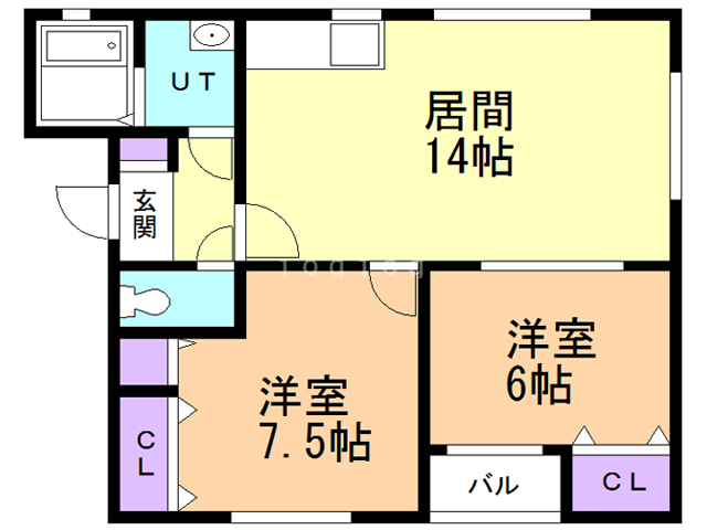 シーサイドハウス東希（トキ）の間取り