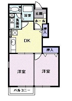 名古屋市西区上橋町のアパートの間取り