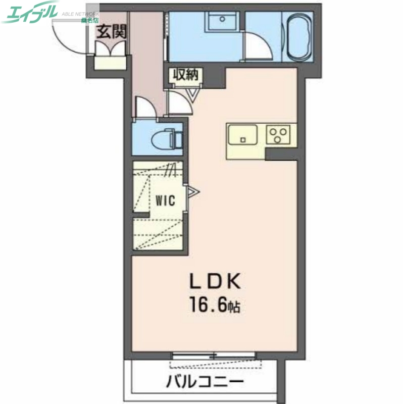 桑名市中央町のマンションの間取り