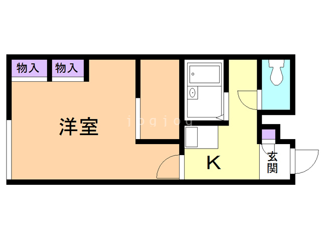 レオパレスパティオ近文Ａの間取り