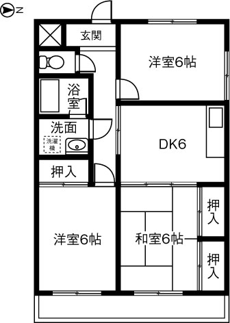 サンヴィレッジＳＴIIの間取り