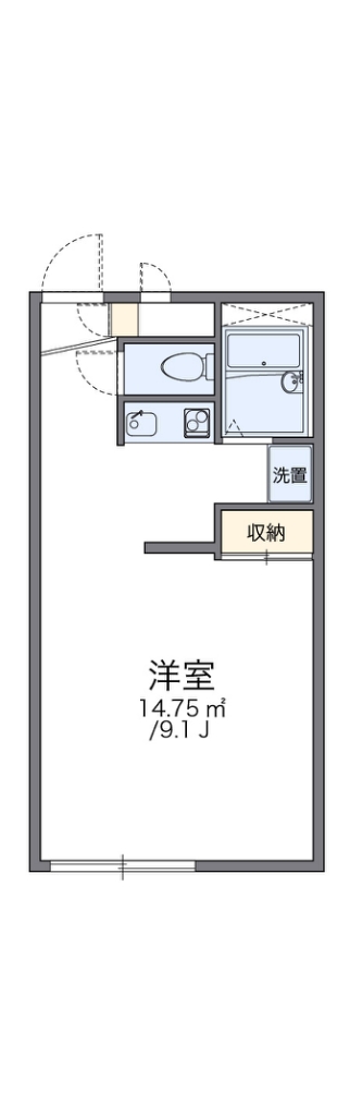 レオパレスウィルの間取り