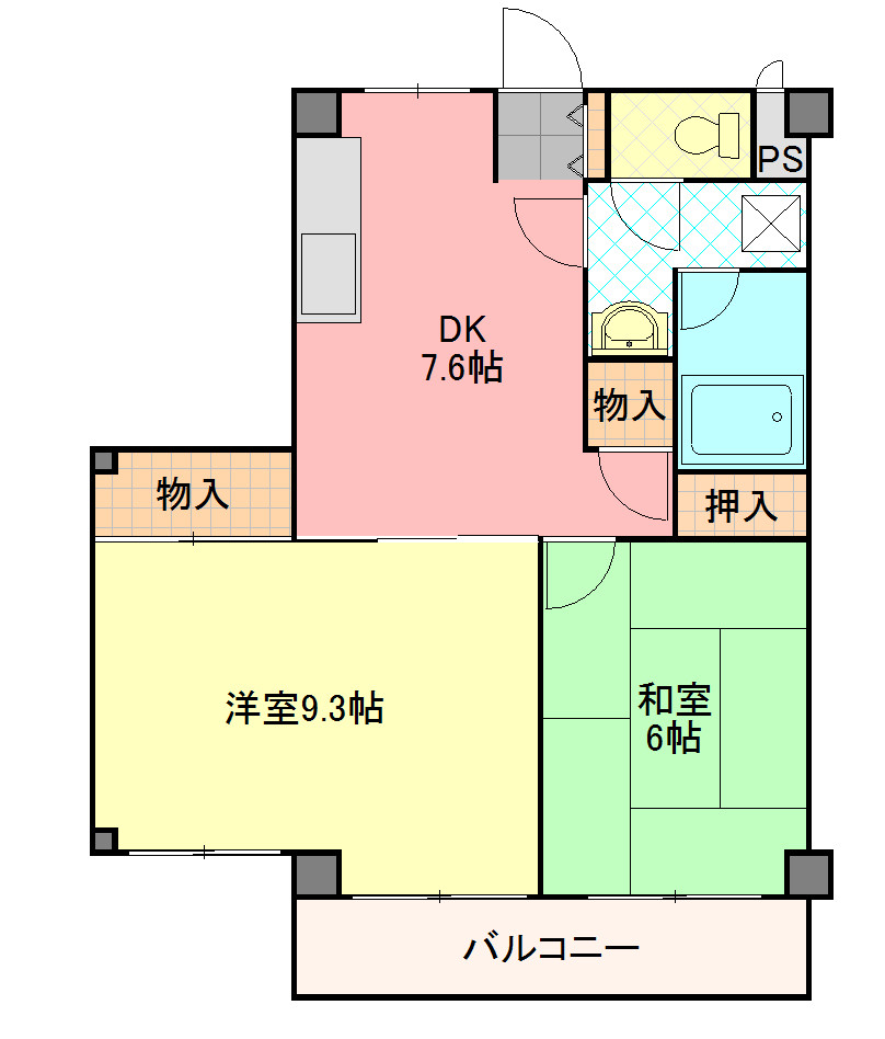 サンハイツ南本町の間取り