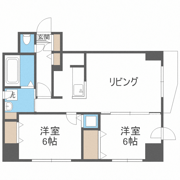 マハトゥール伏見の間取り