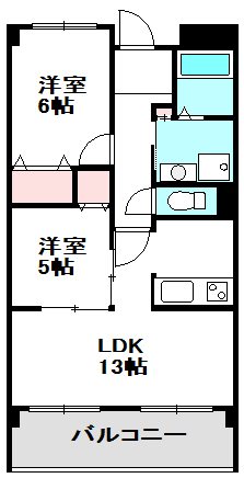 桜塚マンションの間取り