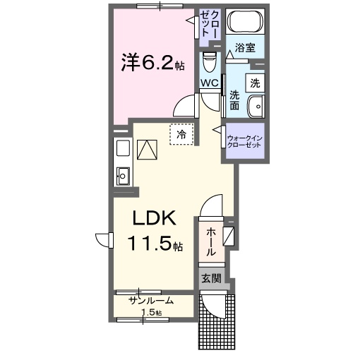 コンフォーティア　トクミツの間取り