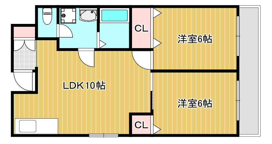 幸福ハイツの間取り