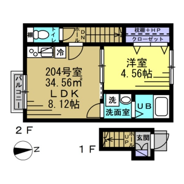 【AJ南柏Firstの間取り】