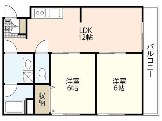 広島市西区井口のマンションの間取り