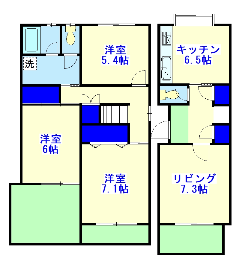 入船中央エステート４号棟の間取り