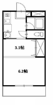 堺市堺区南田出井町のマンションの間取り