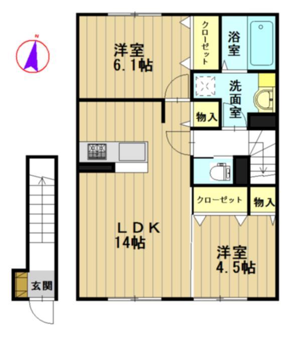 グラード高田Ｃの間取り