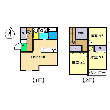 高知県高知市三園町（一戸建）の賃貸物件の間取り