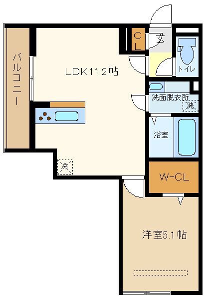 Ｄアヴァンス千間台東　Ａ棟の間取り