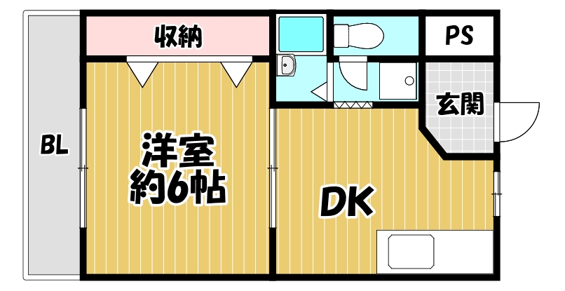 マンションヨコタ2号館の間取り