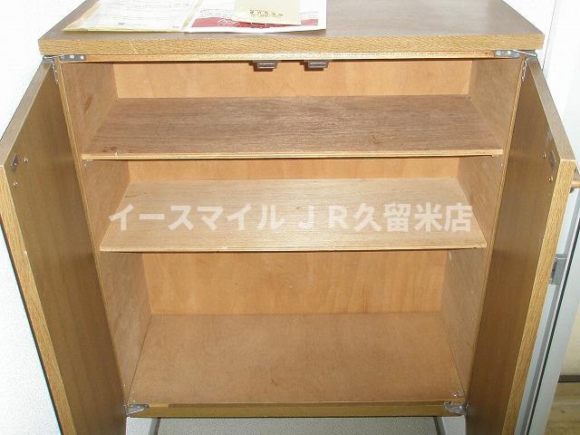 収納　たっぷりとした収納スペースです