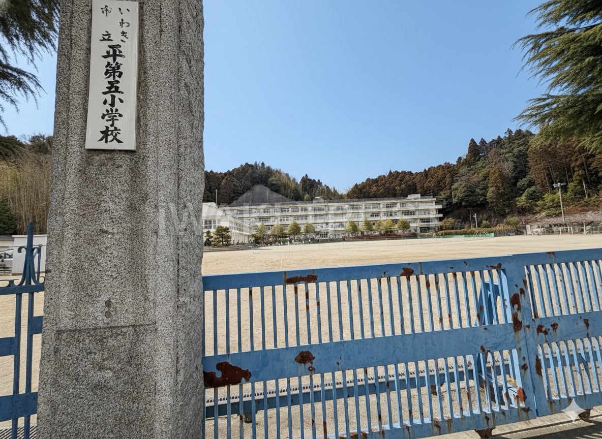 小学校　いわき市立平第五小学校（小学校）まで362m