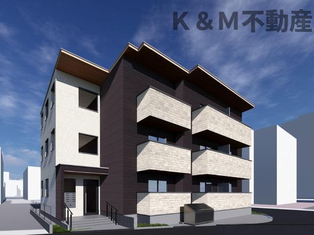 建物外観　こちら、外観パースです