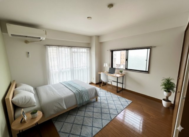 居室・リビング　※CG画像によるステージングとなります。 写真にある家具家電