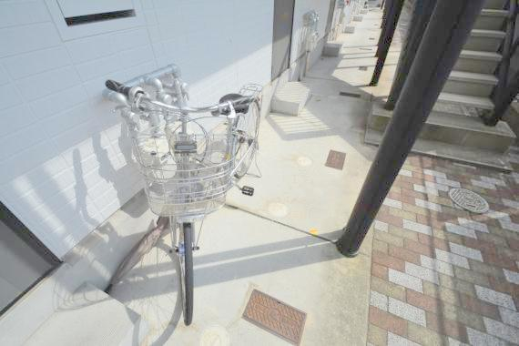 駐車場　あなたの大事な自転車も安心してとめることができますね。