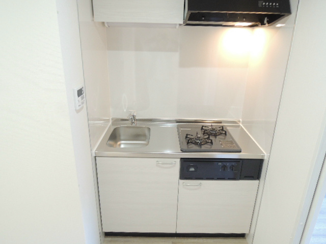 キッチン　２口ガスシステムキッチン