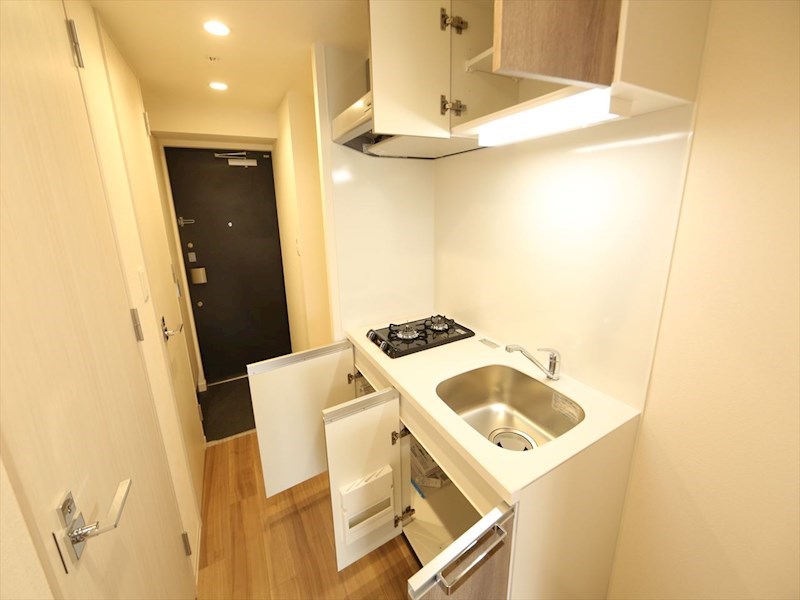 キッチン　システムキッチン（ガス2口コンロ付）