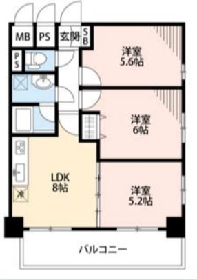 ライオンズマンション箱崎町_間取り_0