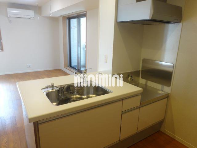 キッチン　２口のガスコンロが設置できます