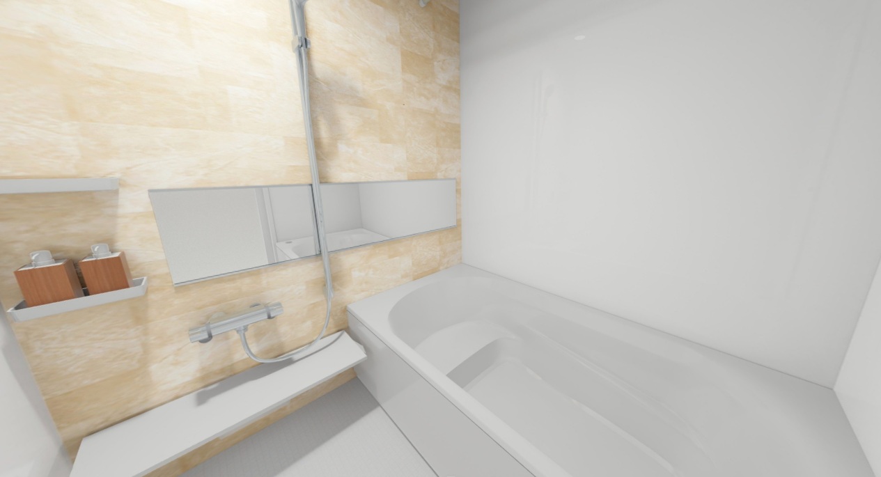 バス・シャワールーム　イメージパースなので実際とは異なります