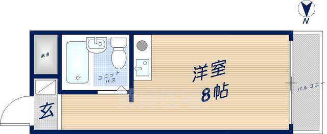 サンハイツ新大宮Aの間取り写真