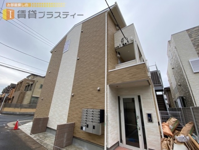 建物外観　２トーンカラーが可愛いオシャレな新築です。