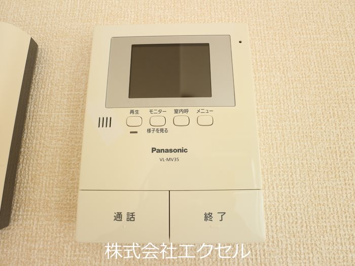 セキュリティ　来訪者の姿を確認できます。