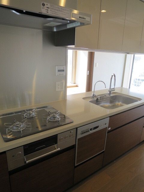 キッチン　■グリル付ガスコンロシステムキッチン■都市ガス♪